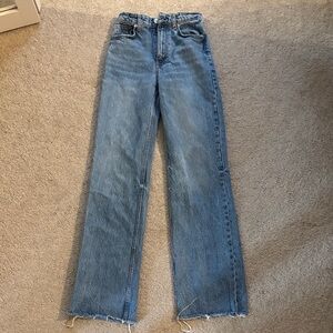 Zara Blue Straight Leg Women's Jeans